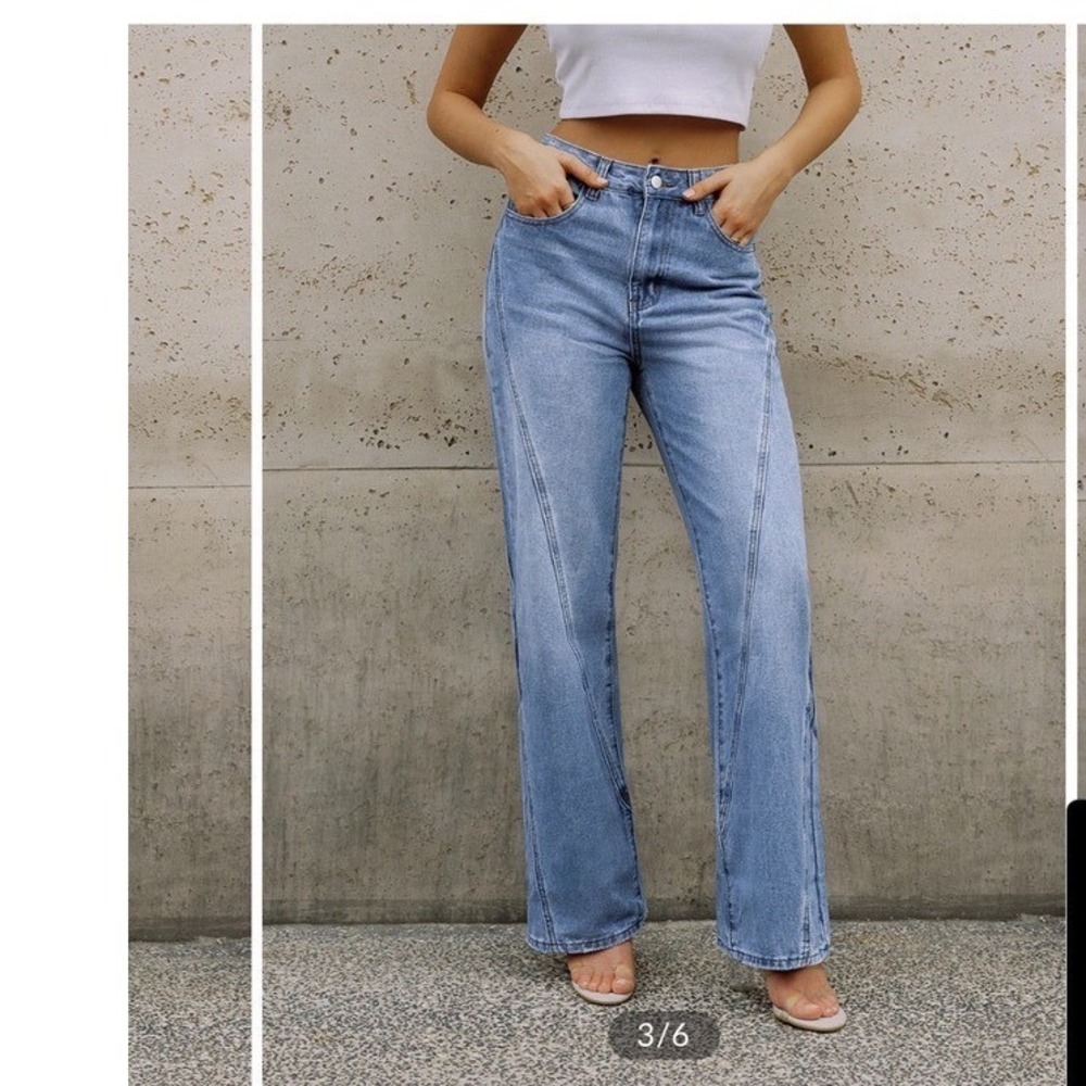 Commense vintage denim straight leg jeans pants size small